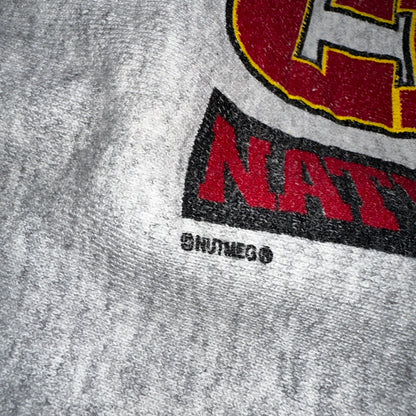 Lee Vintage NFL Kansas City Chiefs Crewneck KC Gray 90s XL USA Reverse Weave