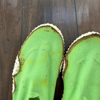 Vintage 80s Nike Aqua Sock Hot Pink Neon Green Size M 8-9 Rare 90s Unwearable