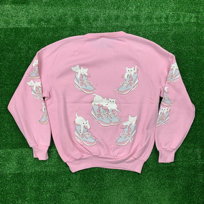 Nike Vintage Sweatshirt Mens T Shirt Pink Cats Cute Animals Canada Shoes Love