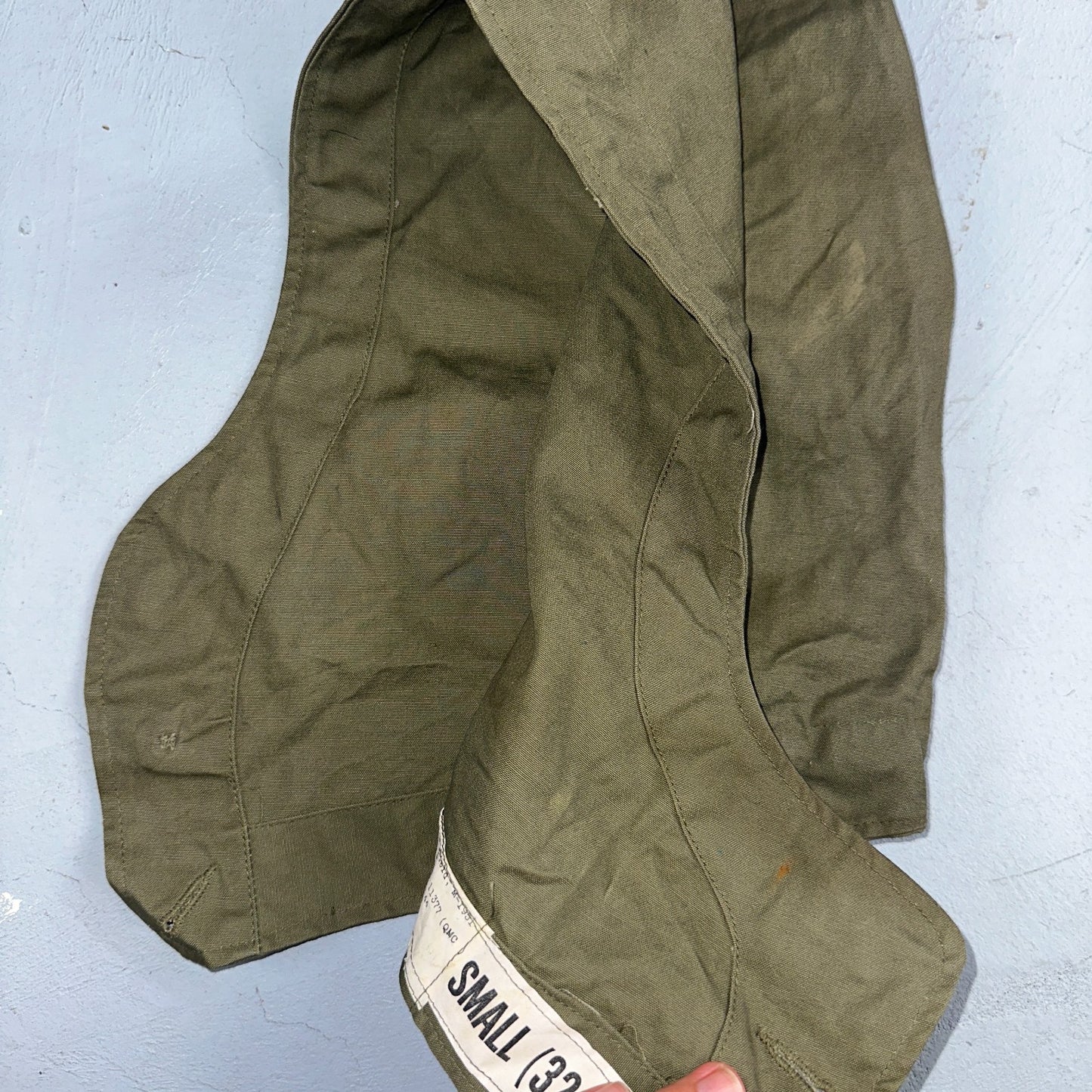 WWII US Army M1951 Field Jacket Hood Small 32–36 QM Depot 1944 Dated Original