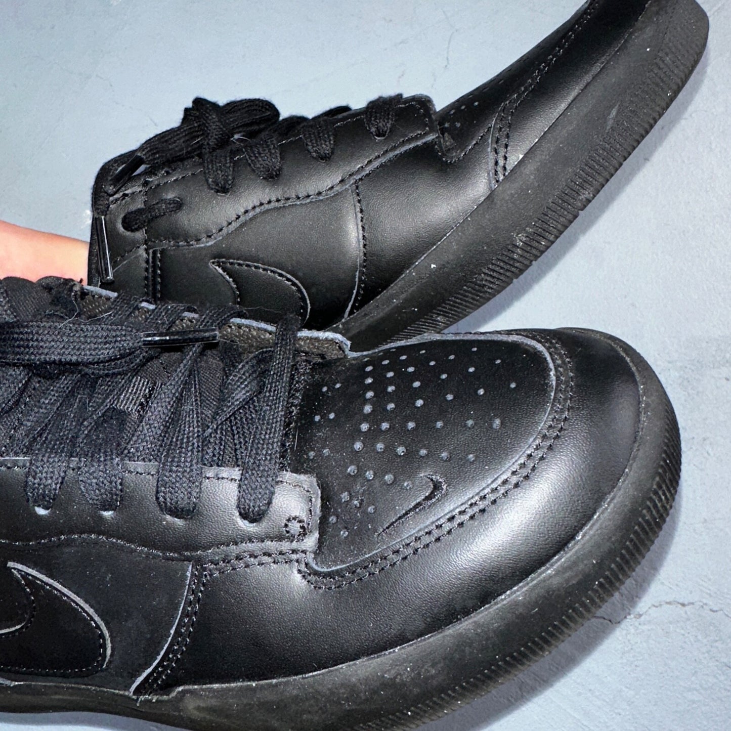 Nike SB Force 58 Premium Mens Size 7.5 DH7505-001 Black Casual Shoes Sneakers