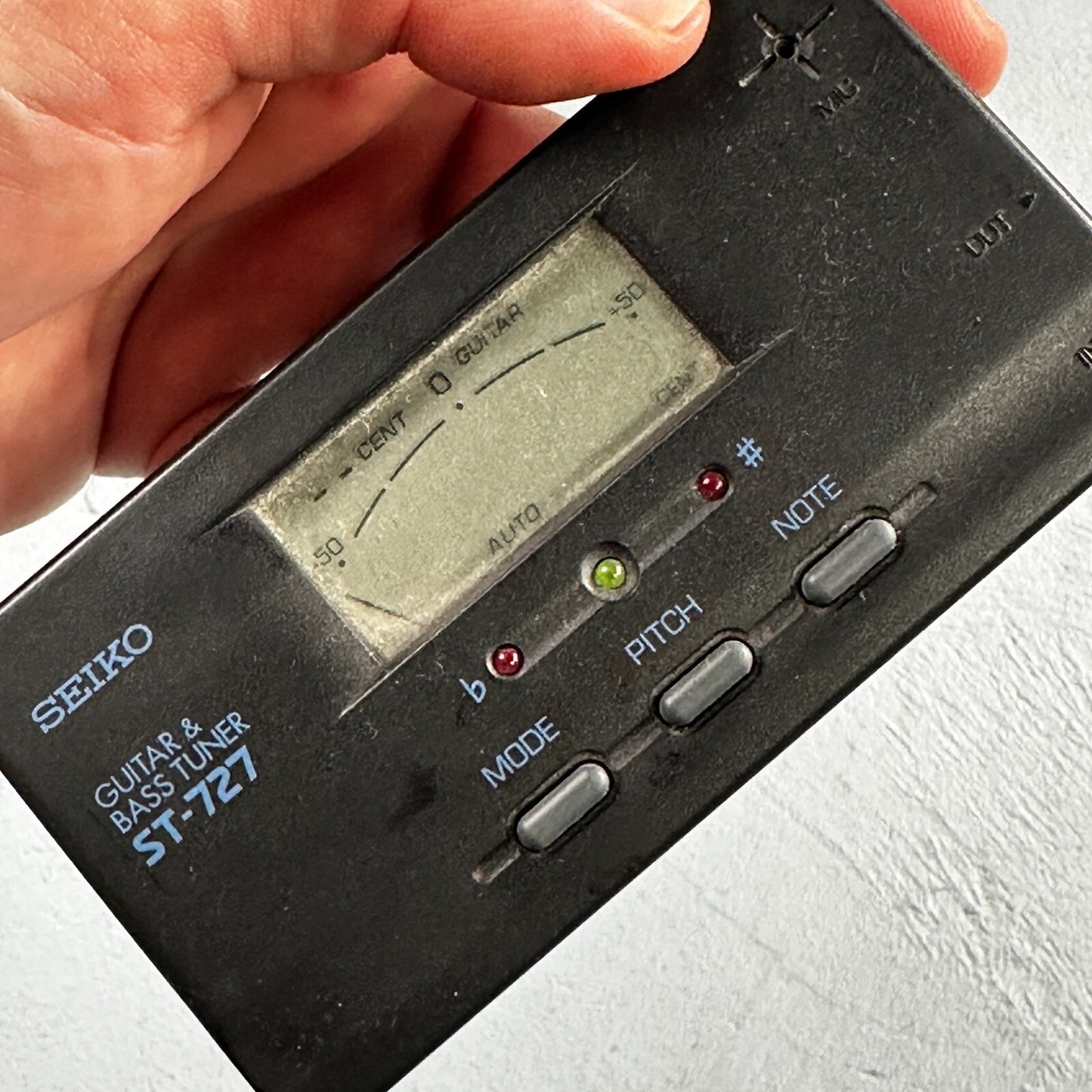 Seiko ST-727 Guitar and Bass Tuner Tested and Working Vintage