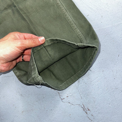 Vintage 1960s 70s Vietnam OG 107 Fatigue Pants 60s Zipper Fly Act 39x31