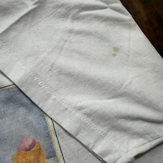 Jacksonville Oregon Smile at Rain VTG T Shirt Beth Logan Art PDX Umbrella Sad