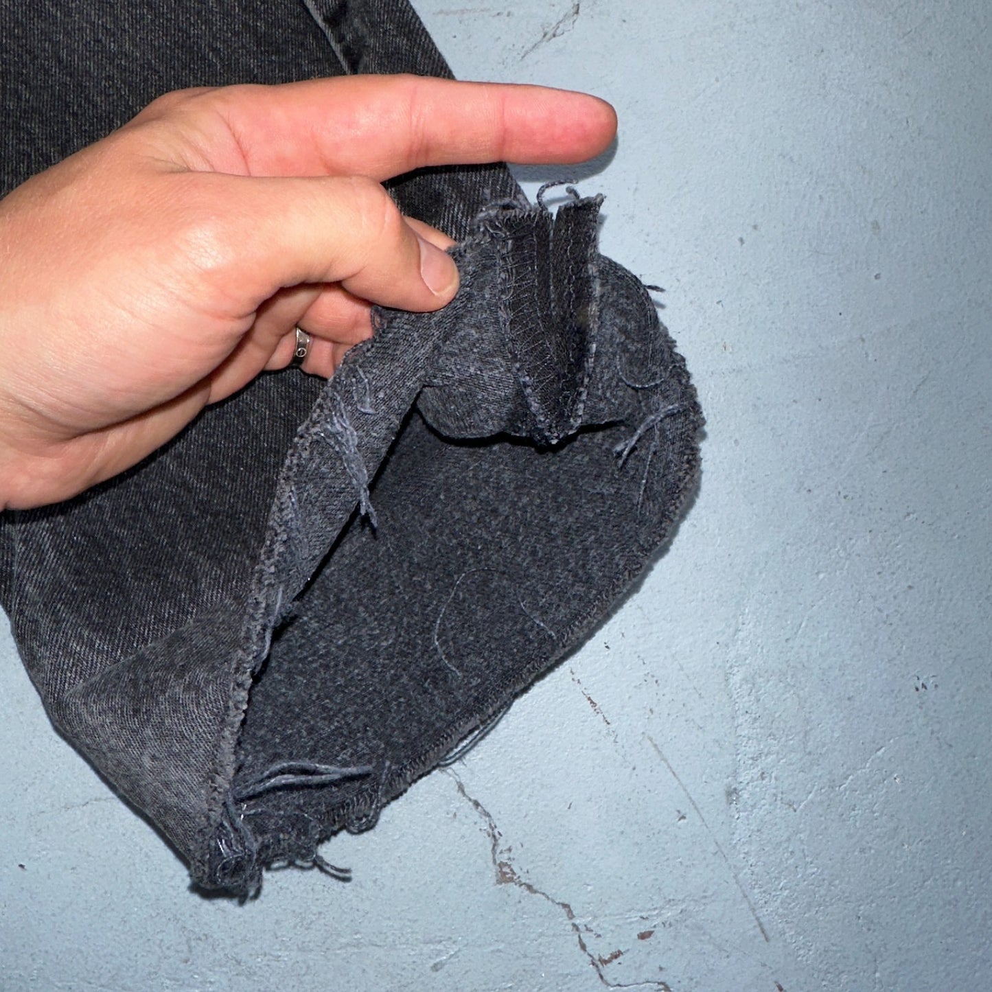 Levis 501 Vintage 90s USA XX Straight Leg Jeans Black Light Wash 32x36 Act 30x27