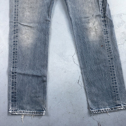 Levis 501 Vintage 90s Mexico Straight Leg Jeans Blue Light Wash 33x36 Act 31x31