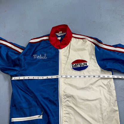 Datsun Crown Vintage 70s Racing Jacket Crown Rockabilly Chainstitch Mabel Nylon