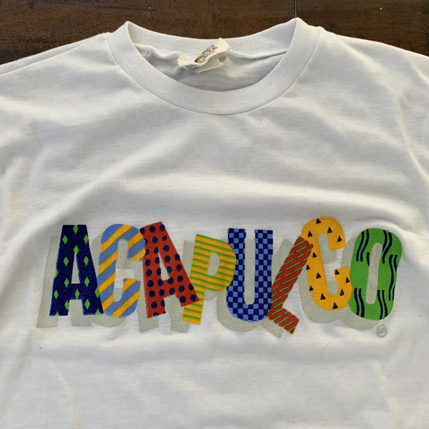 Acapulco Vintage T Shirt Fun Rugrats Cartoon Rap 90s Mexico Travel Vacation 80s