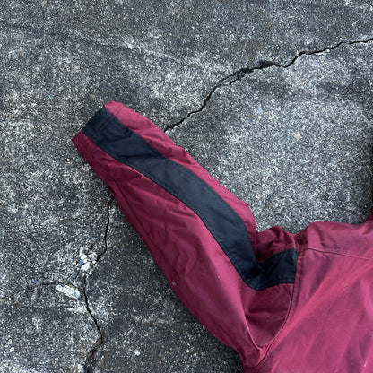 VTG 90s Nike Team Sports Logo Spellout Coat Jacket Parka Men’s M 1990s Red