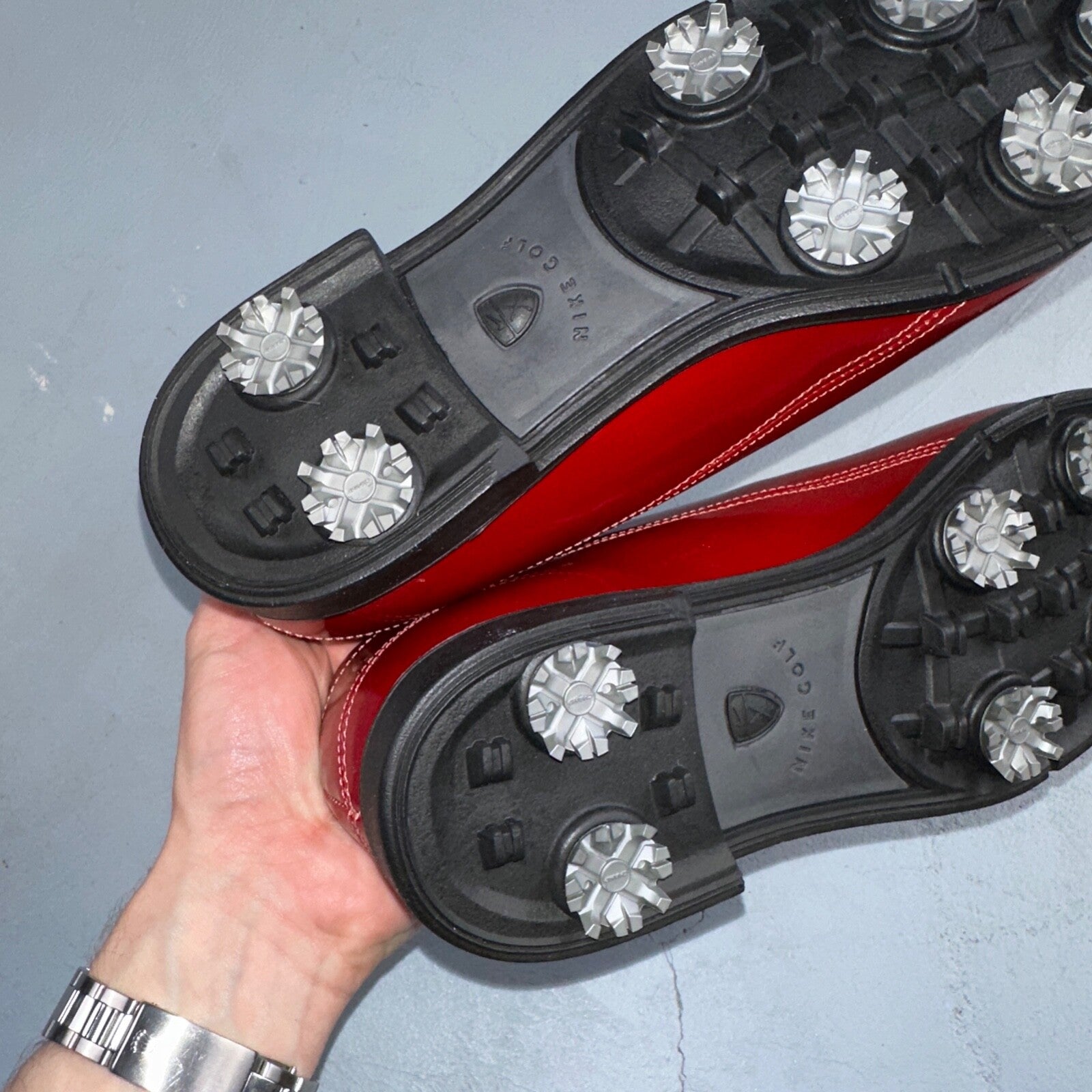 Nike Women's Size 8 Verdana Last Nike Air Red Slip On Golf Shoes 305276-661