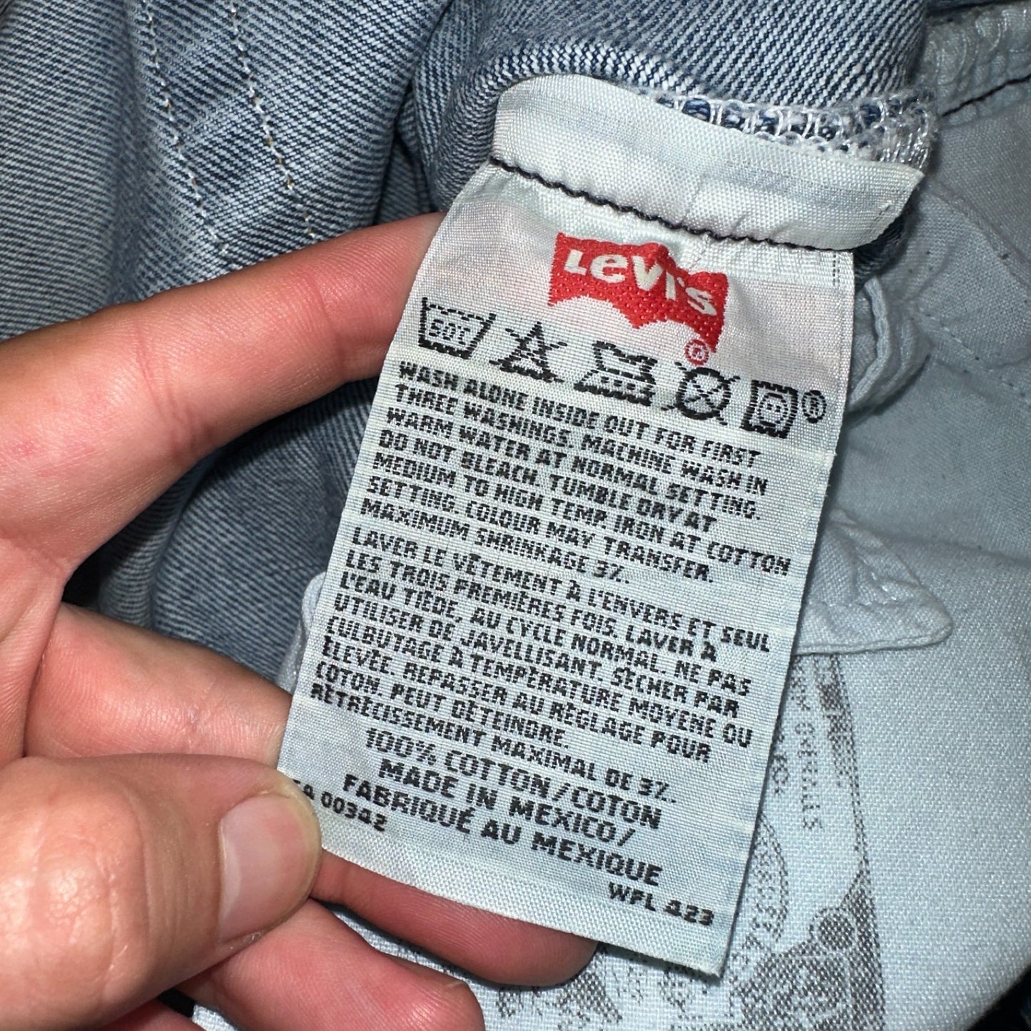 Levis 501 Vintage Y2K 90s XX Straight Leg Jeans Blue Med Wash 38x34 Act 37x33