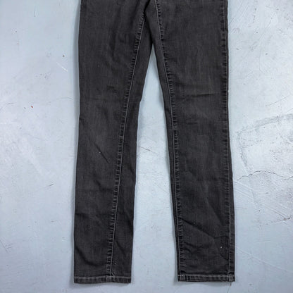 Prana Women's Size 2/26 Black Skinny Dark Wash Cotton Blend Stretch Denim Jeans