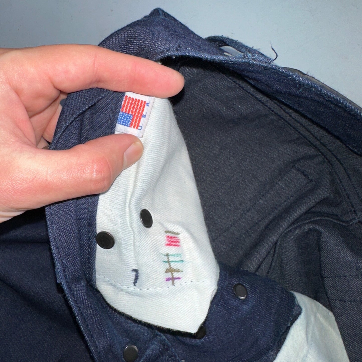 Brave Star Jeans Mens 34 Blue Selvedge Cone Denim Dark Wash Slim Straight USA