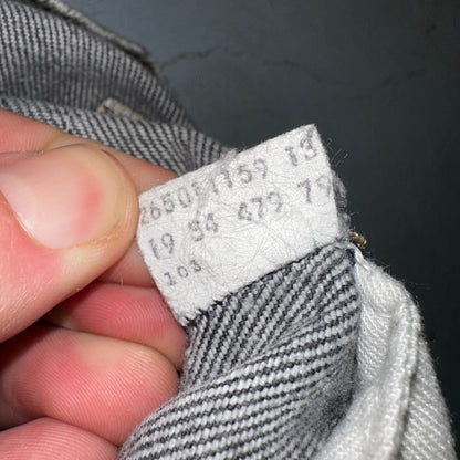 Levis 501 Vintage 80s USA XX Straight Leg Jeans Womens Faded Grey Wash Act 26x31