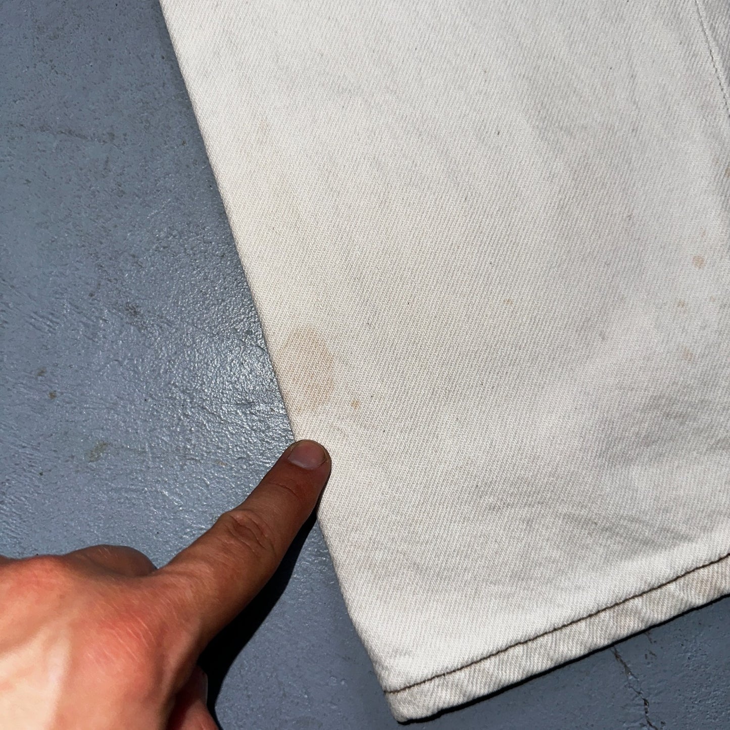 Levis 501 Vintage 90s USA XX Straight Leg Jeans White Light Wash 36x34 Act 34x34