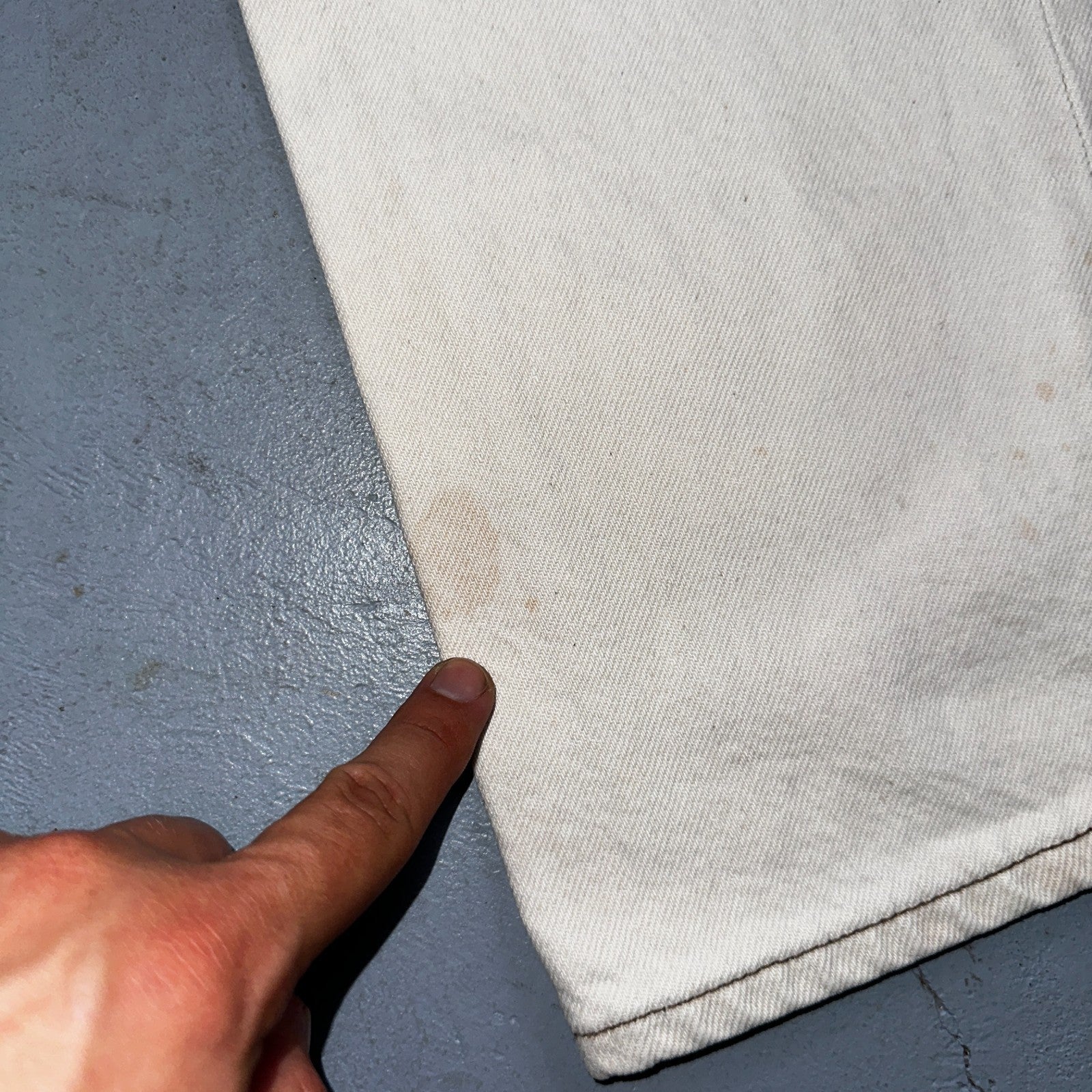 Levis 501 Vintage 90s USA XX Straight Leg Jeans White Light Wash 36x34 Act 34x34