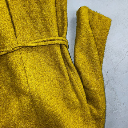 Vintage 60s Green Tennis Wool Coat ILGWU Union Mod Double Breasted Rockabilly