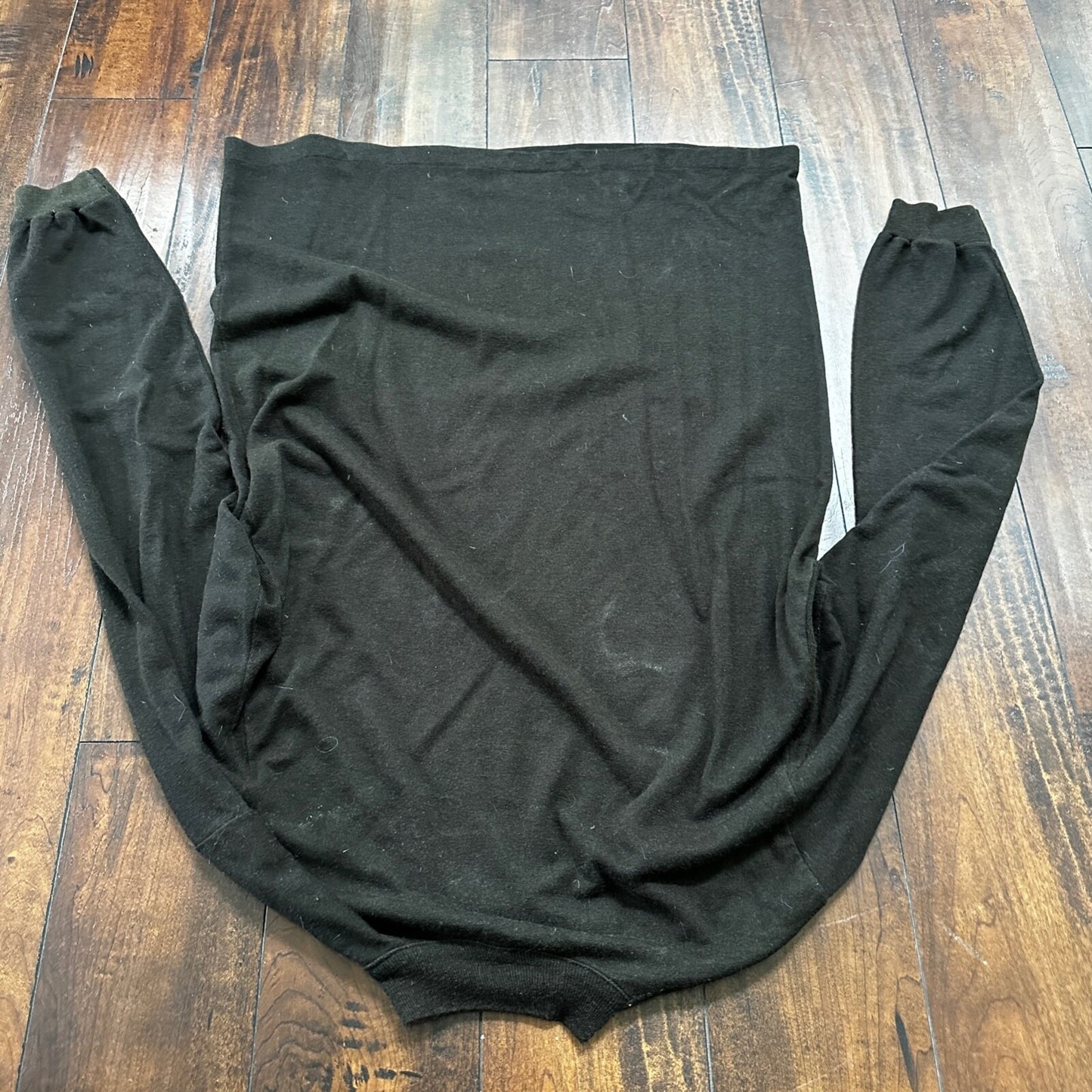 1960s Black Mock Neck Vintage T Shirt Crewneck Munsigwear Rockabilly 60s 70s