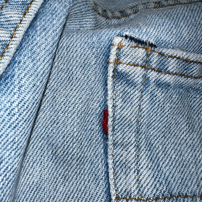 Levis 501 Vintage 80s Redline Selvedge USA XX Jeans Light Wash 1980s Act 30x29