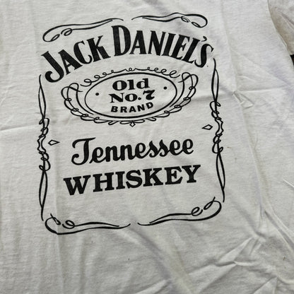 Jack Daniels Tennessee Whiskey Y2K VTG T Shirt Heavily Used Medium Alcohol Drink
