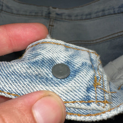 Levis 501 Vintage 80s Redline Selvedge USA XX Jeans Light Wash 36x36 Act 33x31