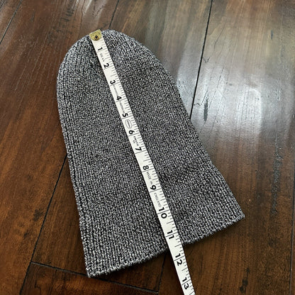 H&M Silver Gray Knit Beanie Shiny Cute Winter Rare OS