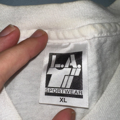 USA Flag American Flag VTG T Shirt LA Sportswear Custom Glitter One Of A Kind