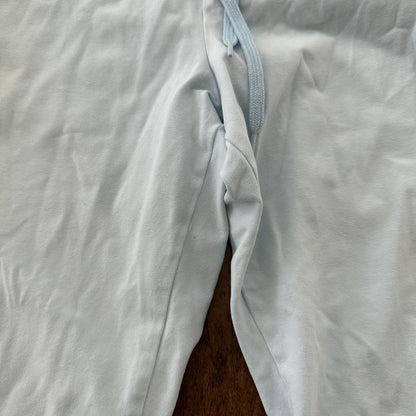 Gloria Vanderbilt Sport Pants Womens PL Blue Sweatpants Cotton Caro Pocket Capri