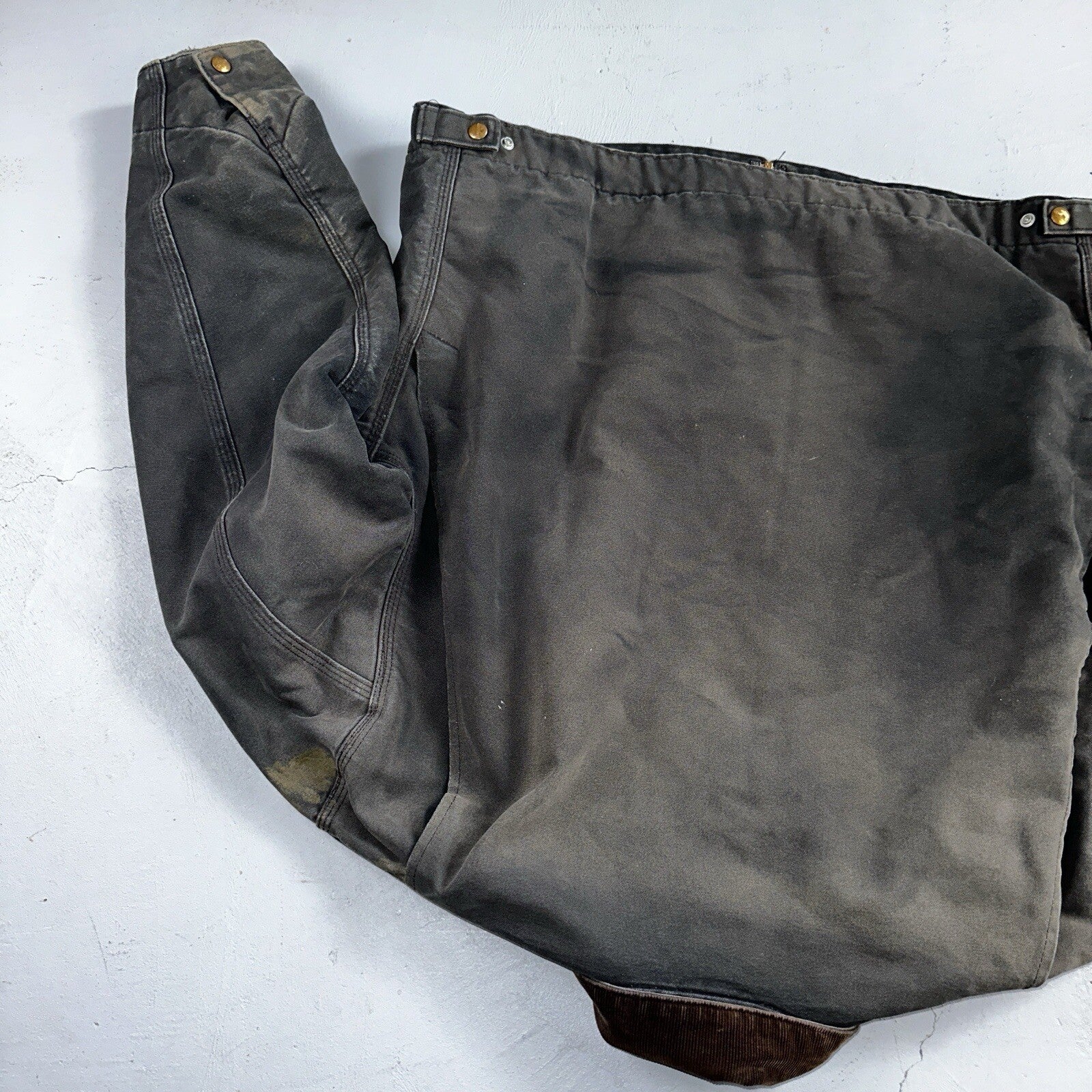 Carhartt VTG Jacket Mens 48 Black Detroit J01 Blanket Lined USA J97 BLK XL