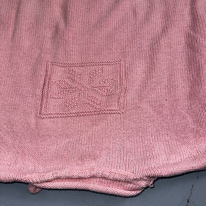 Basic Editions Women's Sweater Pink Jacket 100% Cotton Casual Christmas Winter