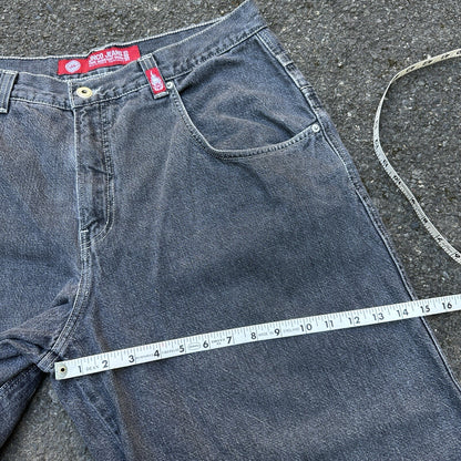 VTG JNCO Jeans Men's 38x32 Y2K Skater Wide Leg Flaming Snakes Skate Emo Grunge