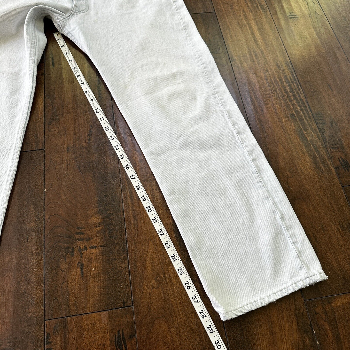 Vintage 90s Levis 501 USA 36x30 Tag Jeans 80s Blue Light Wash Act Worn 33x29