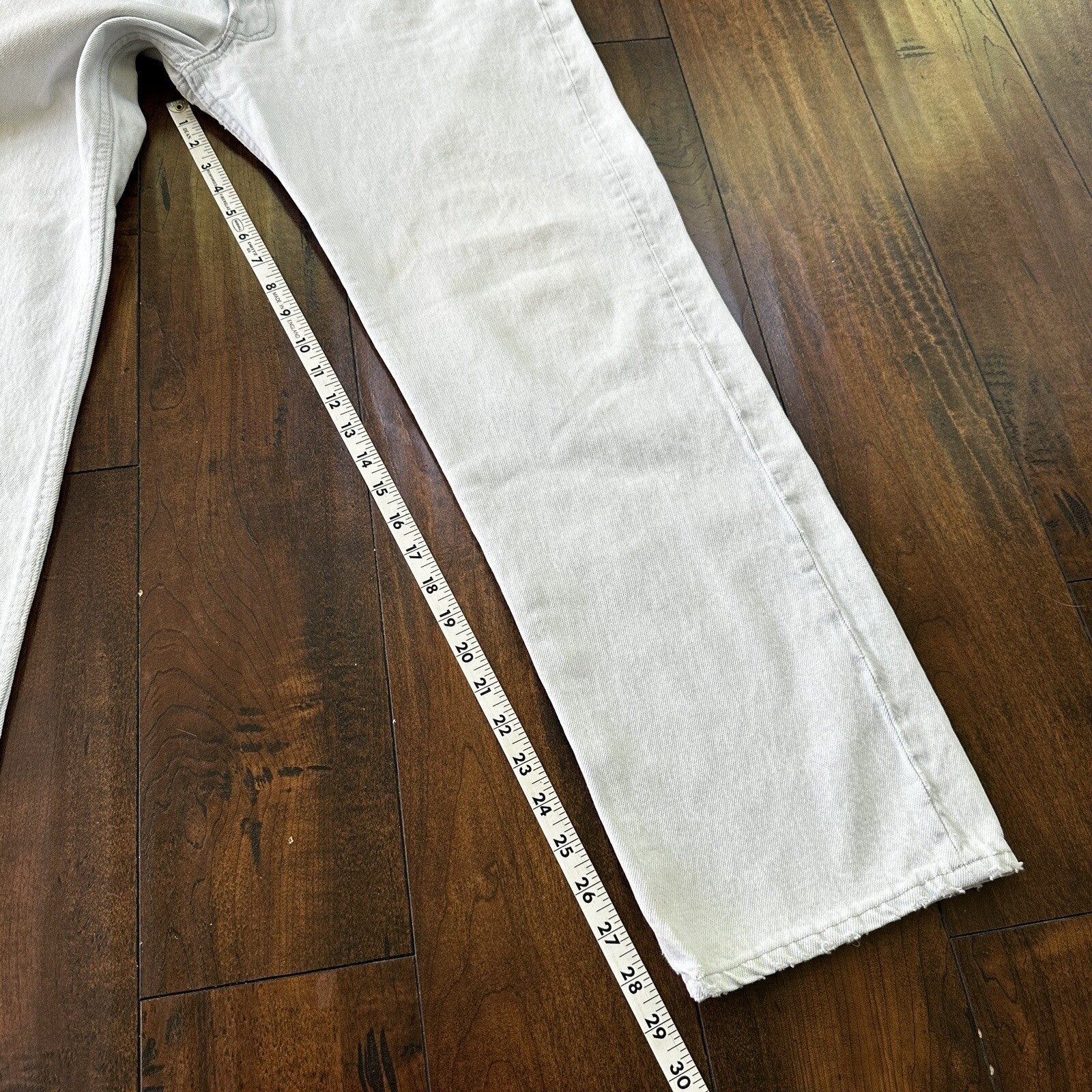 Vintage 90s Levis 501 USA 36x30 Tag Jeans 80s Blue Light Wash Act Worn 33x29