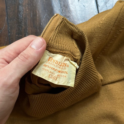 VTG 60s Pendleton Women’s Brown Pullover Sweater Long Sleeve Virgin Wool Size 36