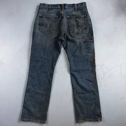 Ariat Rebar Jeans Men's 35x34 Blue M4 Workhorse Edge Boot Cut Western