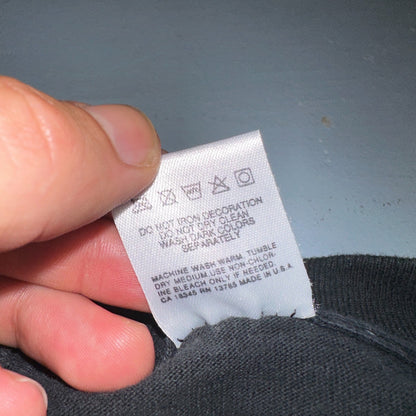 Vintage 90s Fruit of the Loom Hieroglyphic Alphabet Egypt Black T Shirt XL Music