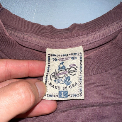 Seattle Washington Purple Maroon VTG T Shirt Single Stitch L Space Needle