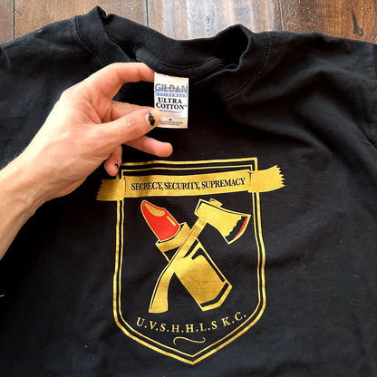 Lipstick Axe Vintage T Shirt Secrecy Security UVSHHLSKC University Oregon