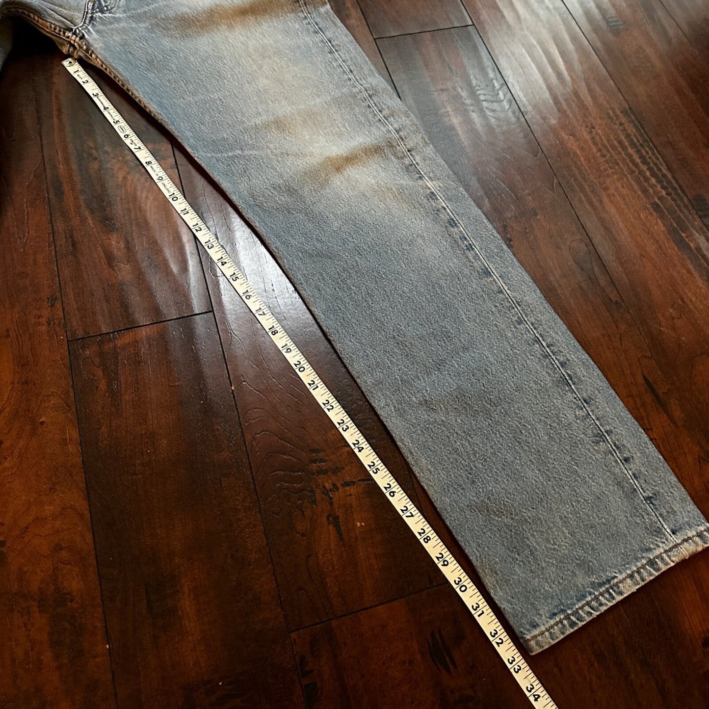 Levis 501 Vintage Y2K Straight Leg XX 2000s Jeans 36x34 Light Wash Act 33x33