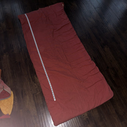 Vtg Sleeping Bag Canvas Red Duffle Bag USA Bell System Talon 1940s 40s 50s WWII