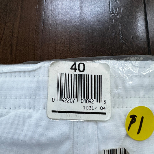 VINTAGE 1986 JOCKEY FRONT FLY MENS BRIEF UNDERWEAR White SIZE 40 NEW DEADSTOCK