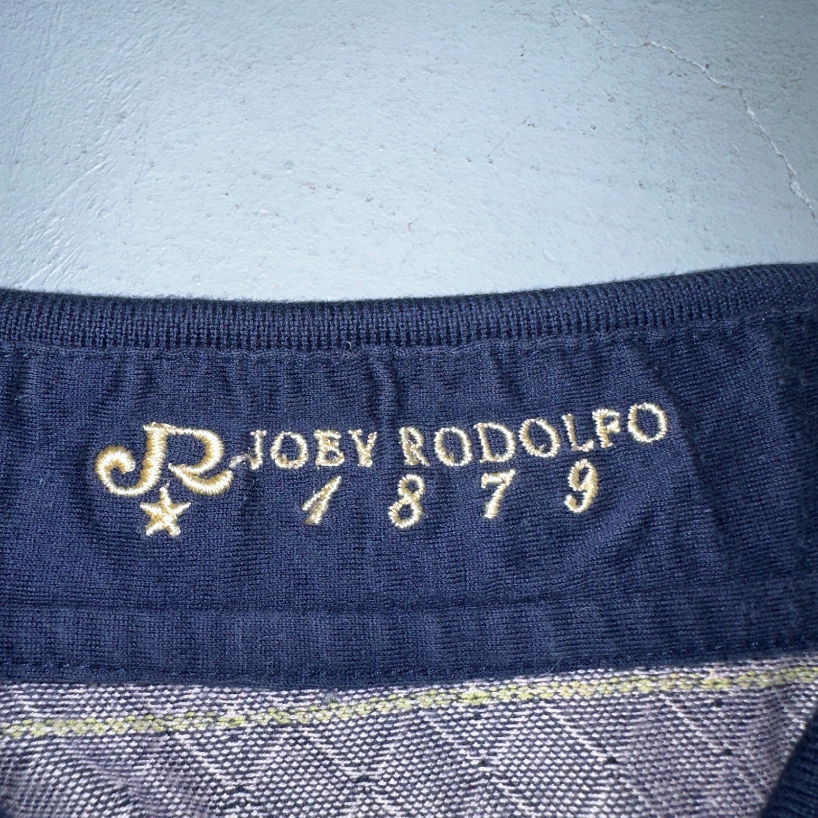 Joey Rodolfo 1879 Men's 2XL Short Sleeve Royal Blue Hokulia Striped Golf Shirt