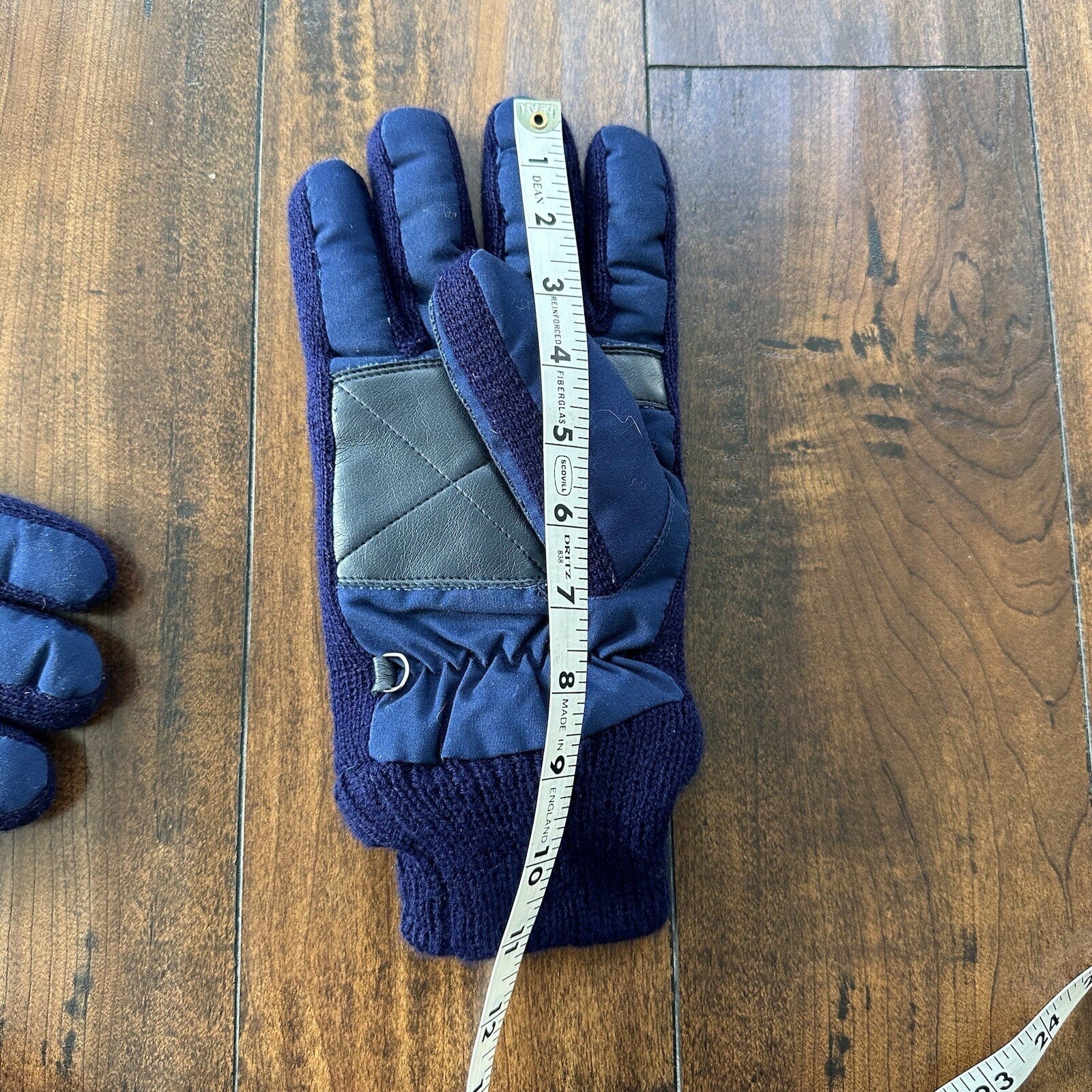 Vtg 80s 90s Thinsulate Winter Ski Skiing Snowmobile Snow Blue GLOVES