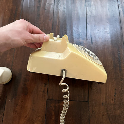 VTG Bell System Western Electric Beige Rotary Dial Desk Telephone 500 NE591 60s