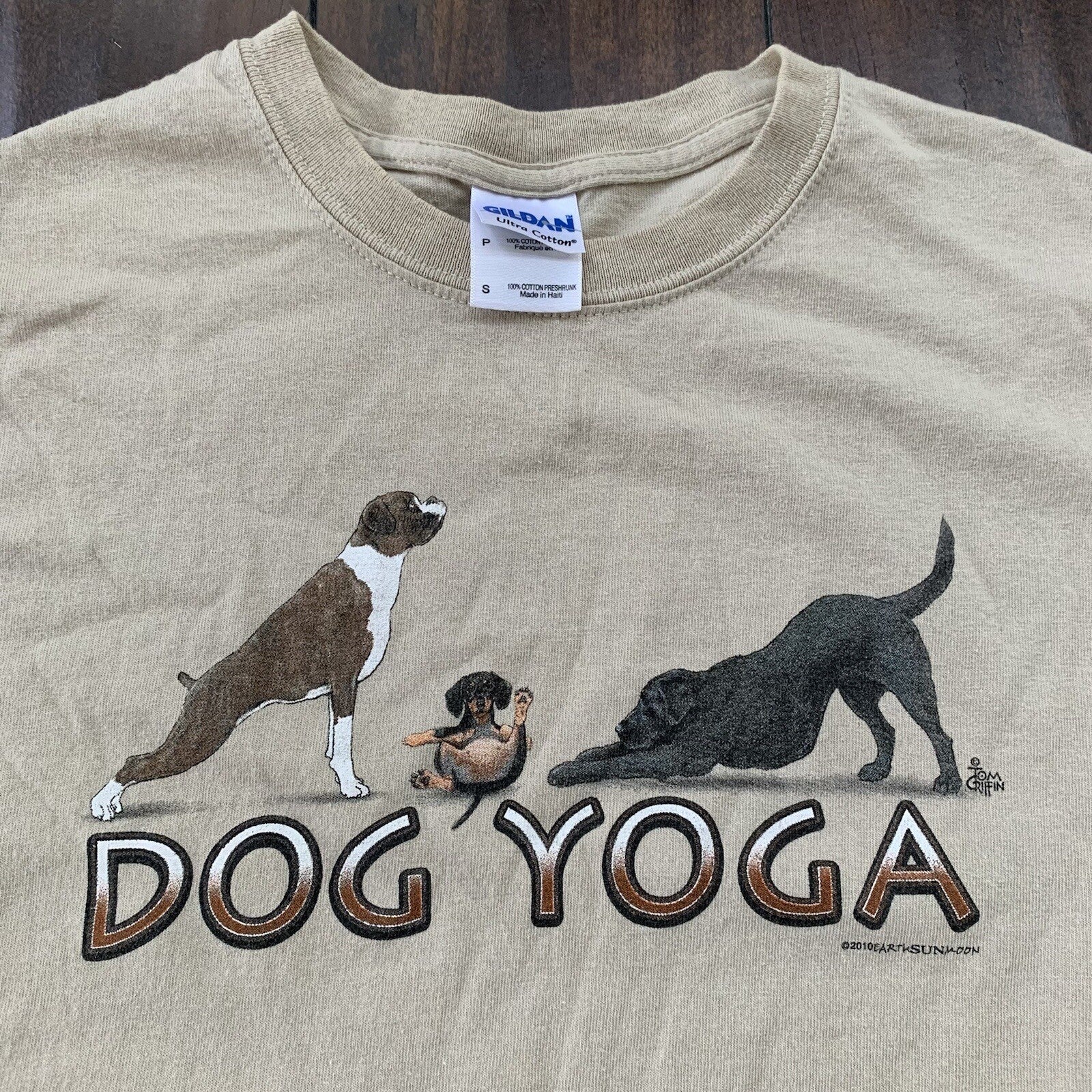 Dog Yoga Vintage T Shirt 90s Style Animals Cute Funny Y2K Sports Rap Cats