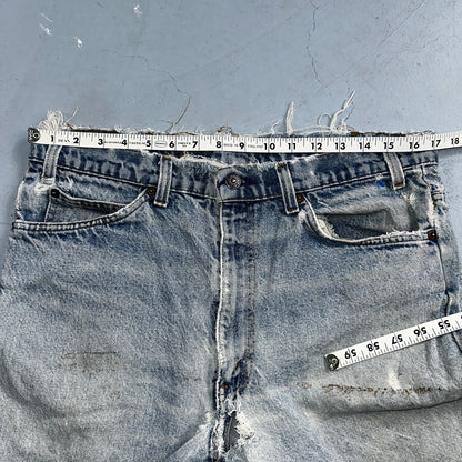 Levis 517 Vintage 80s USA Orange Tab Bootcut Flare Blue Worn Jeans Act 34x31