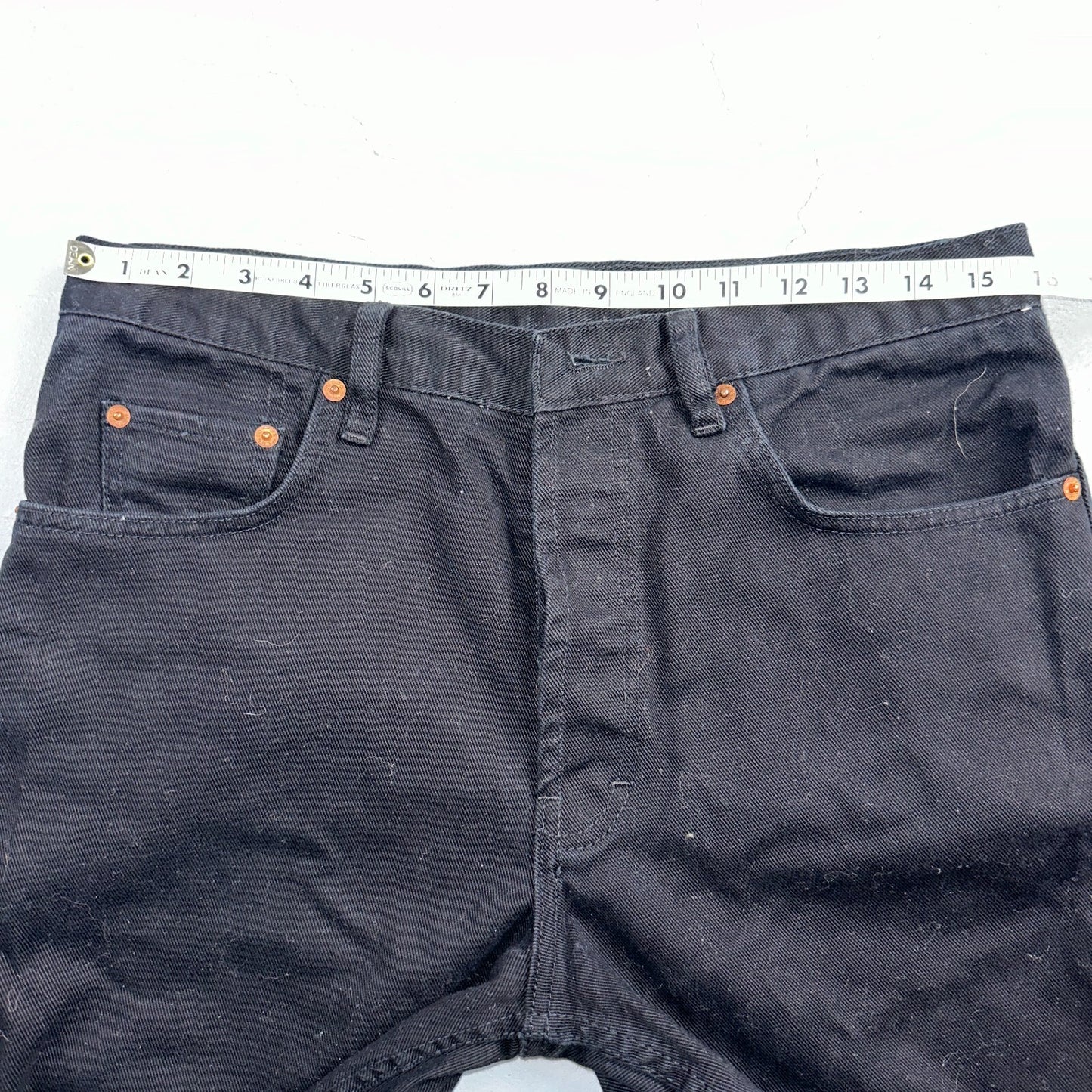 Levis 501 Vintage 90s USA XX Straight Leg Jeans Missing Buttons 31x32 Black