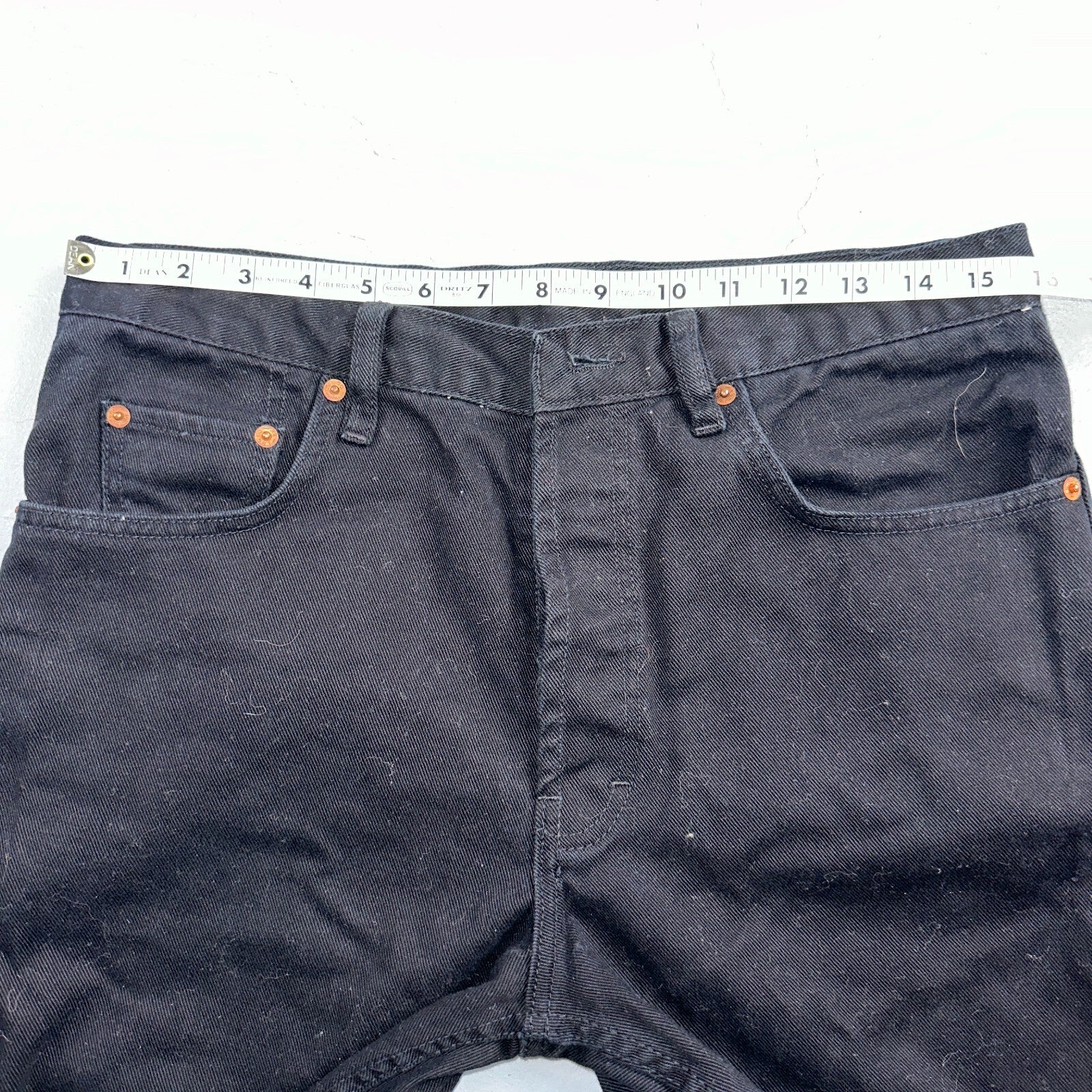 Levis 501 Vintage 90s USA XX Straight Leg Jeans Missing Buttons 31x32 Black