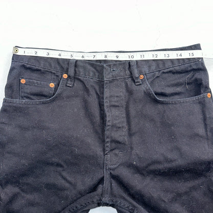 Levis 501 Vintage 90s USA XX Straight Leg Jeans Missing Buttons 31x32 Black