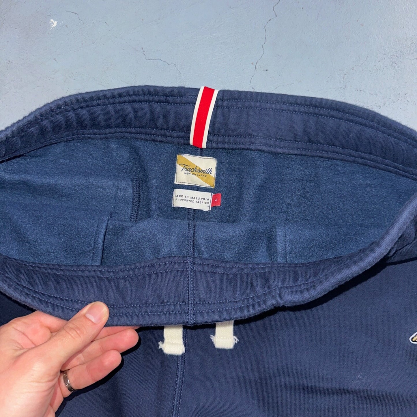 Tracksmith Men’s Trackhouse Post Run Heavyweight Fleece Lined Sweat Shorts Large